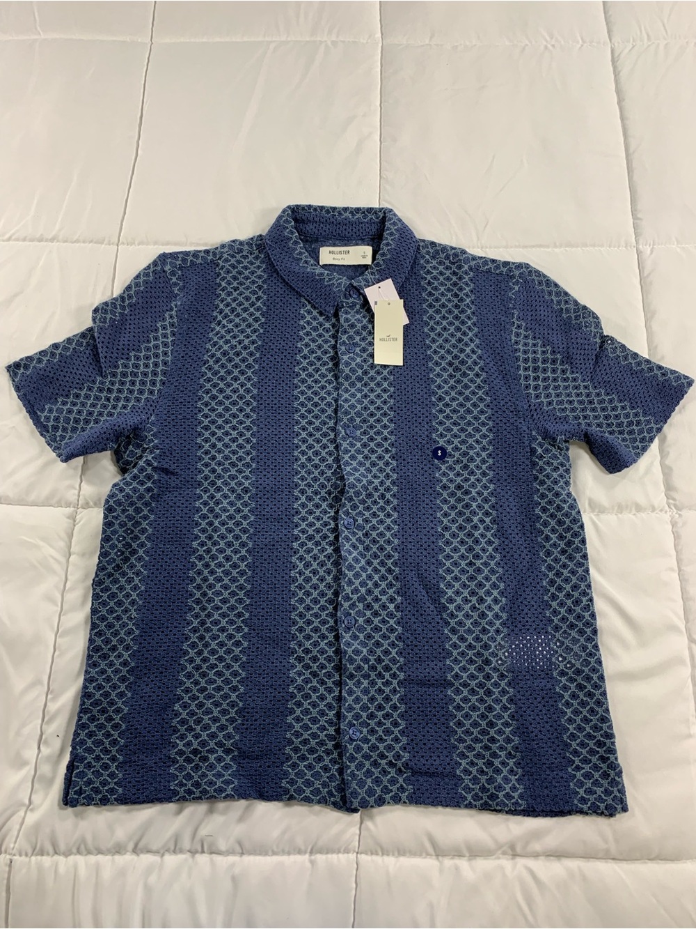 New HOLLISTER Boxy Fit button up shirt size S